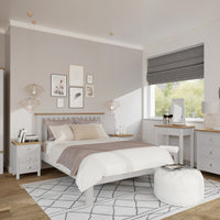 Radnor Oak & Painted Bedroom Swivel Dressing Table Mirror