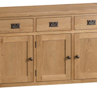 Oakhampton Oak 3 Door 3 Drawer Sideboard