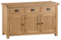 Oakhampton Oak 3 Door 3 Drawer Sideboard