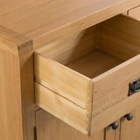 Oakhampton Oak 4 Door 3 Drawer Sideboard