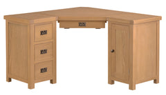 Oakhampton Oak Corner Computer Desk