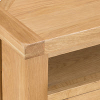 Oakhampton Oak Corner TV Cabinet with Doors