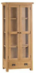Oakhampton Oak Glazed Display Cabinet