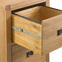 Oakhampton Oak 2 Drawer Filing Cabinet