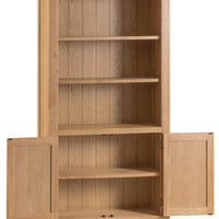 Oakhampton Oak Large Bookcase with Doors