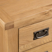 Oakhampton Oak Large 3 Drawer Bedside
