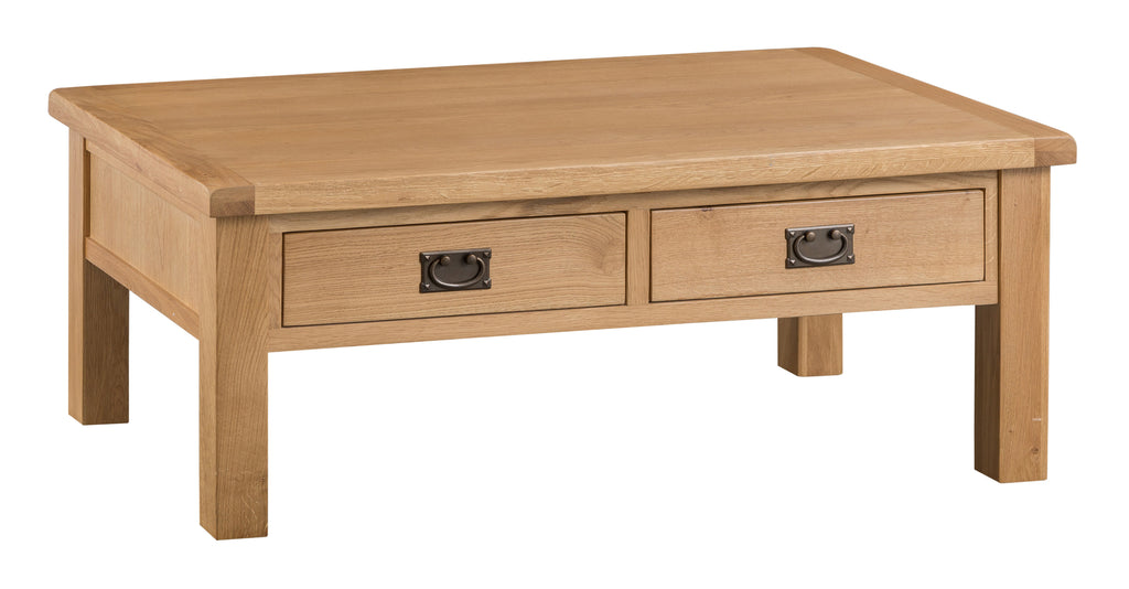 Oakhampton Oak Large Coffee Table with Drawers