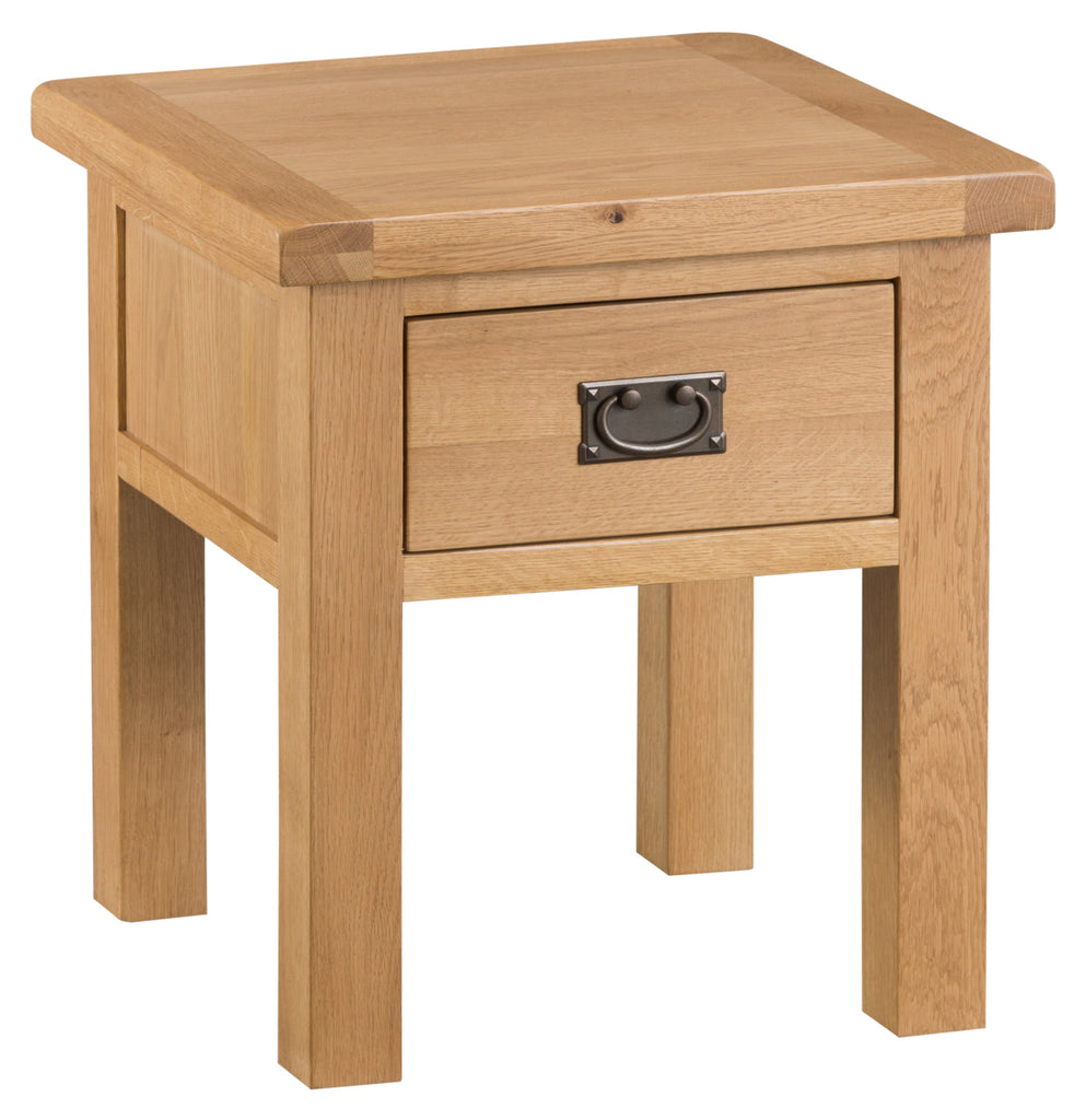 Oakhampton Oak Lamp Table with Drawer