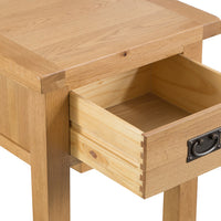 Oakhampton Oak Lamp Table with Drawer