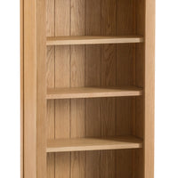 Oakhampton Oak Tall Narrow Bookcase with Drawer