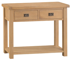 Oakhampton Oak 2 Drawer Console Table