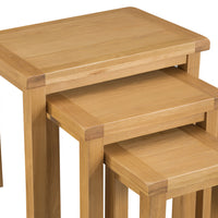 Oakhampton Oak Nest of 3 Table