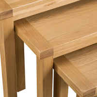 Oakhampton Oak Nest of 3 Table