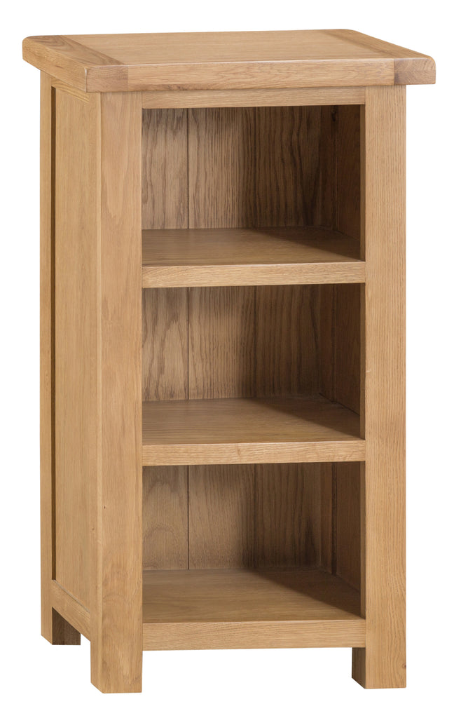 Oakhampton Oak Low Narrow Bookcase
