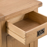 Oakhampton Oak 1 Door 1 Drawer Small Storage Cupboard