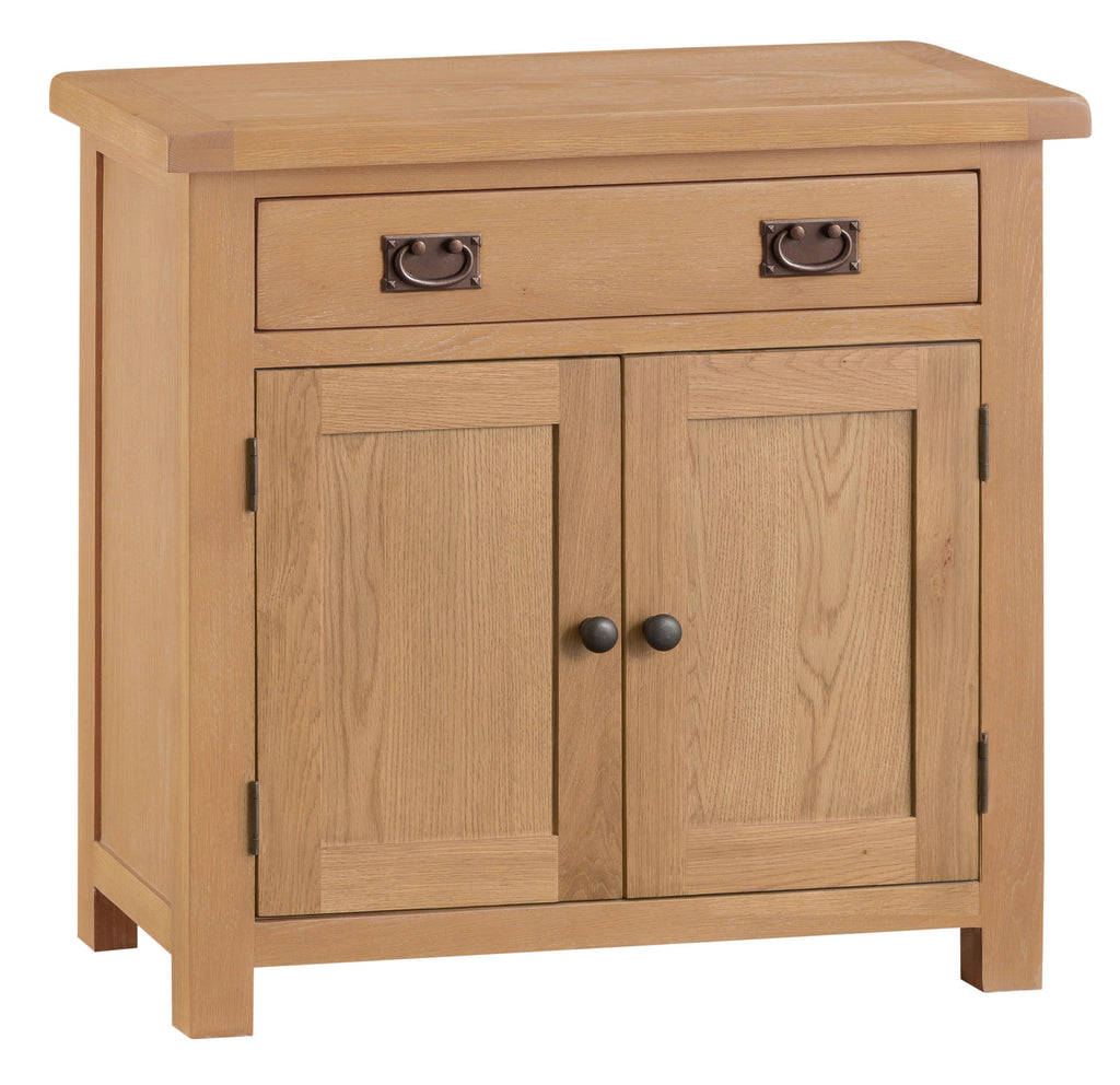 Oakhampton Oak Small 2 Door 1 Drawer Sideboard