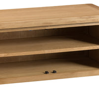 Oakhampton Oak Glazed TV Cabinet with Doors