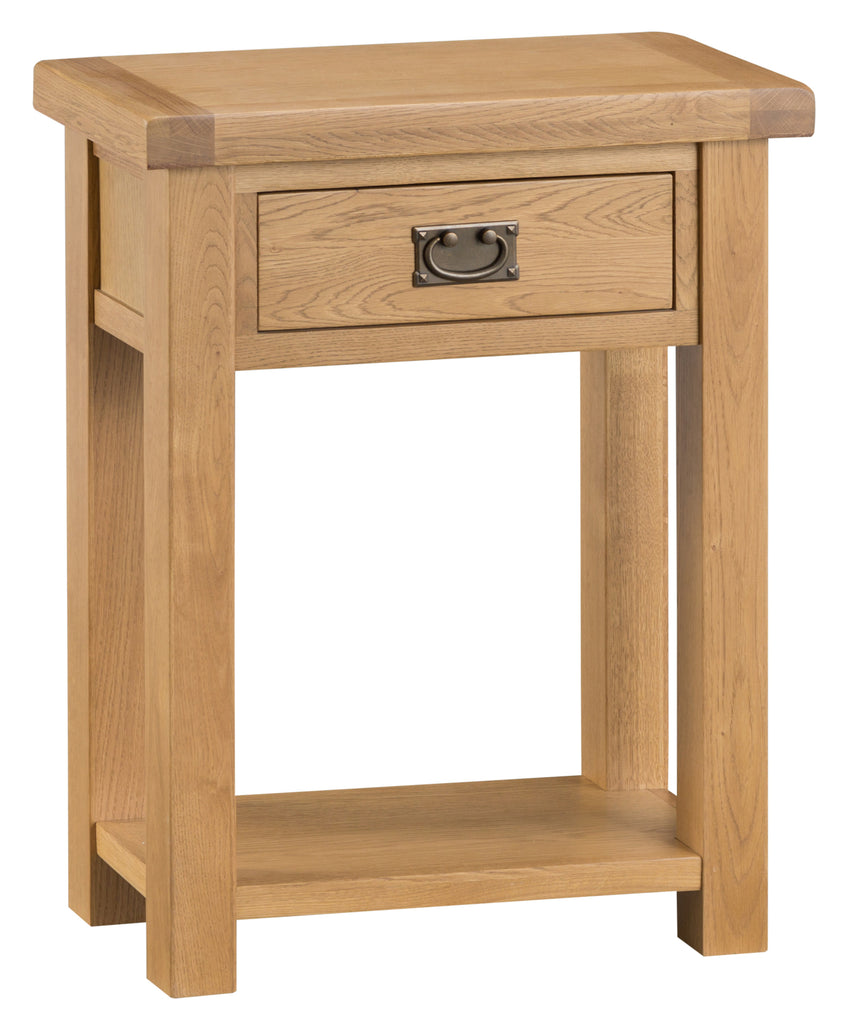 Oakhampton Oak Telephone Table with Drawer