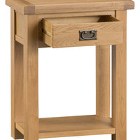 Oakhampton Oak Telephone Table with Drawer