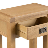 Oakhampton Oak Telephone Table with Drawer