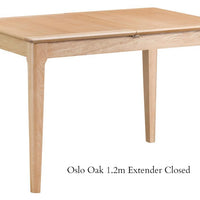 Oslo Oak Extending Dining Table Various Sizes