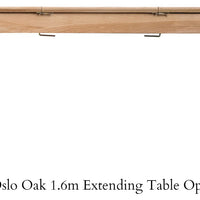 Oslo Oak Extending Dining Table Various Sizes