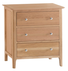 Oslo Oak 3 Drawer  Chest of Drawers