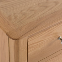 Oslo Oak 4 Drawer Narrow Chest of Drawers