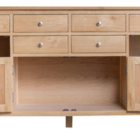 Oslo Oak 4 Door 6 Drawer Sideboard