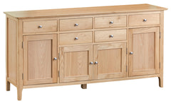 Oslo Oak 4 Door 6 Drawer Sideboard
