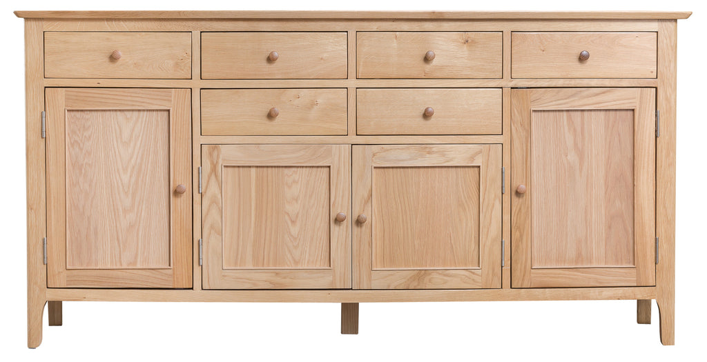 Oslo Oak 4 Door 6 Drawer Sideboard