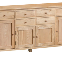 Oslo Oak 4 Door 6 Drawer Sideboard
