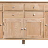 Oslo Oak 4 Door 6 Drawer Sideboard