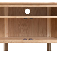 Oslo Oak 2 Door Corner TV Cabinet