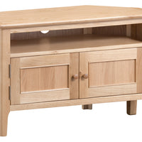 Oslo Oak 2 Door Corner TV Cabinet
