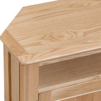 Oslo Oak 2 Door Corner TV Cabinet