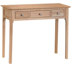 Oslo Oak 3 Drawer Dressing Table