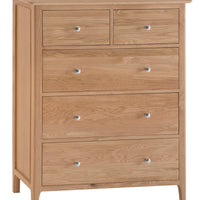 Oslo Oak Jumbo 2 Over 3 Chest of Drawers