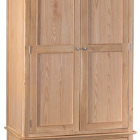 Oslo Oak 2 Door 1 Drawer Wardrobe