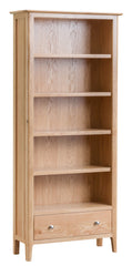Oslo Oak Large Bookcase with Drawer