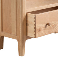 Oslo Oak Large Bookcase with Drawer