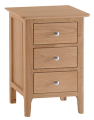 Oslo Oak 3 Drawer Large Bedside