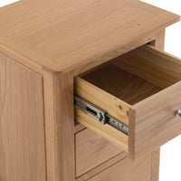Oslo Oak 3 Drawer Large Bedside