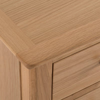 Oslo Oak 3 Drawer Large Bedside