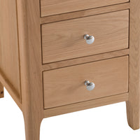 Oslo Oak 3 Drawer Large Bedside