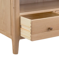 Oslo Oak Large 3 Drawer TV Cabinet