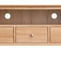 Oslo Oak Large 3 Drawer TV Cabinet