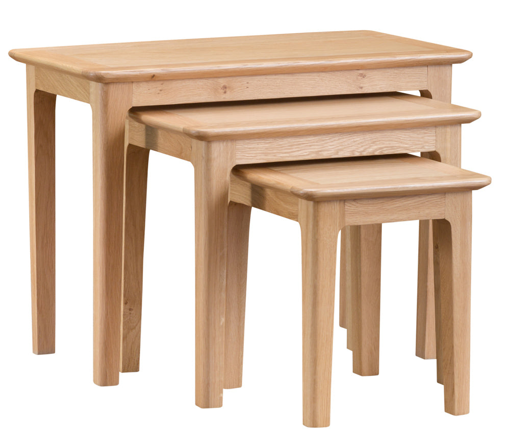 Oslo Oak Nest of 3 Tables