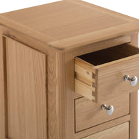 Oslo Oak 3 Drawer Small Bedside