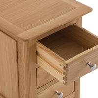 Oslo Oak 3 Drawer Small Bedside
